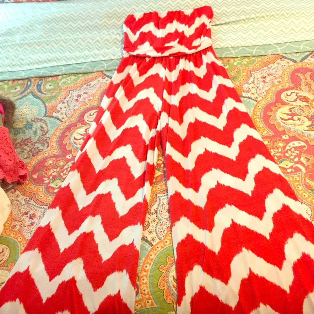 Strapless romper